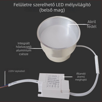 LED cserefényforrás beépített lefelé irányuló lámpához, 4–6 hüvelyk méretű