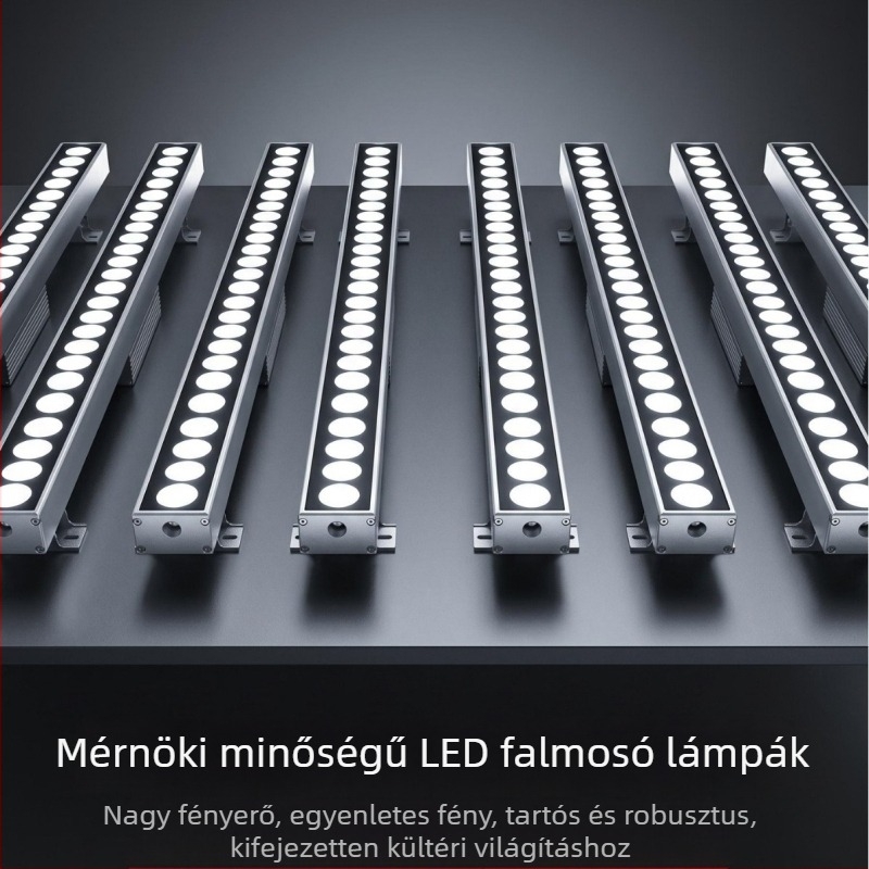 LED falmosó lámpa, kültéri lineáris RGB kontúr világítás a homlokzatra