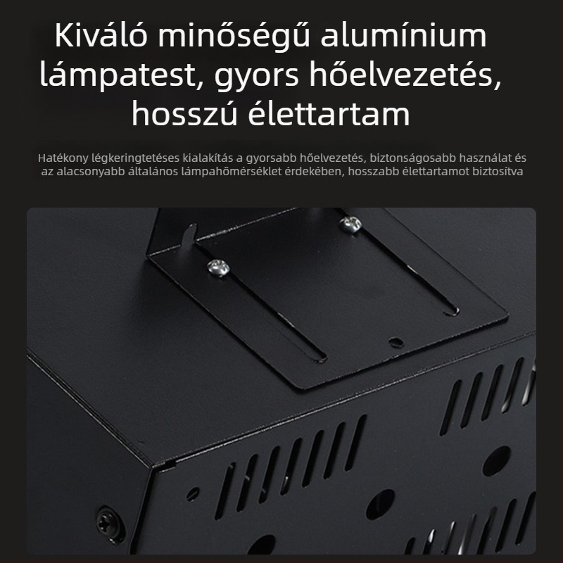 Kifejezetten alumínium négyszögletes csatornás LED lefelé világító lámpa kereskedelmi világításhoz