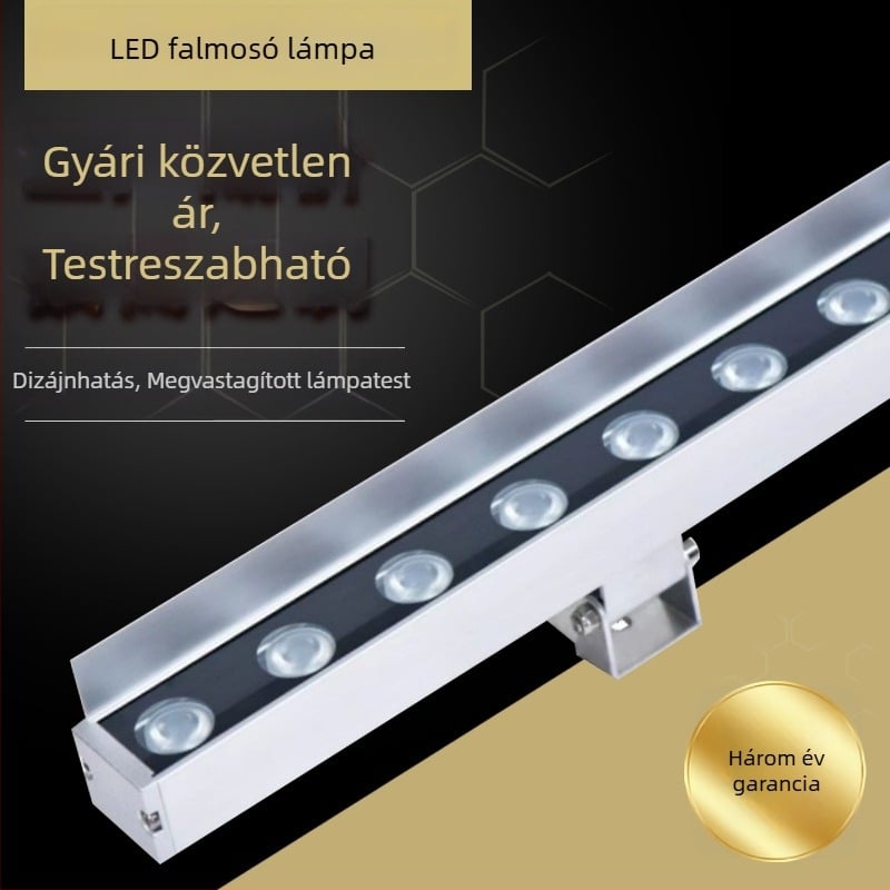 Kültéri LED 18W falmosó lámpa, vízálló külső falra