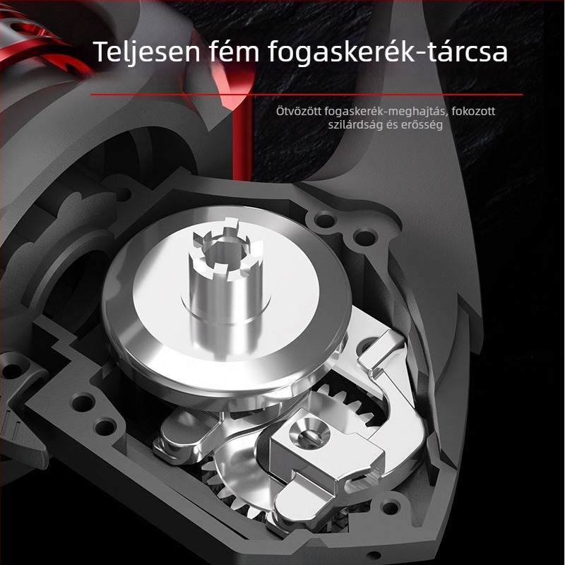 Teljesen fémből készült spiningorsó, sekély dobbal, tengeri horgászathoz, hosszú dobásokhoz.
