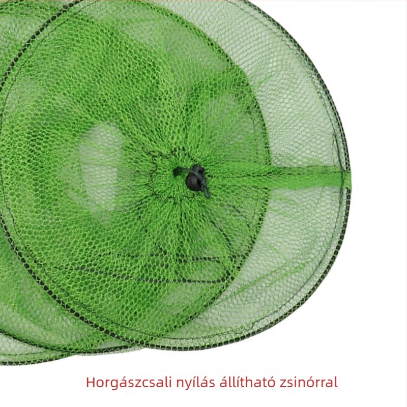 Összecsukható két- és háromrétegű halvédő kosár, könnyű és egyszerű horgászati felszerelés