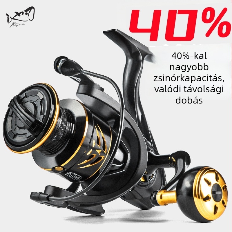 Pool Blade fémből készült horgászorsó nagy halakhoz — spinning és casting orsó, hosszú távú dobás