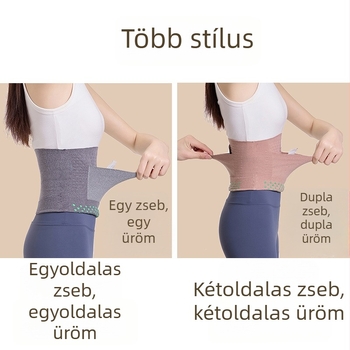 Önmelegítő deréköv bársonyszsebekkel