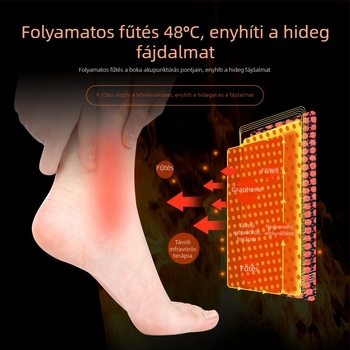 Grafén bokaortézis melegítéssel, unisex használatra, bokas ízületi támogatás és ficamvédelem