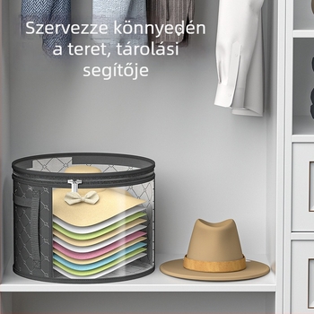 Átlátszó játékok tároló táska, kalap rendező és porvédett tároló doboz