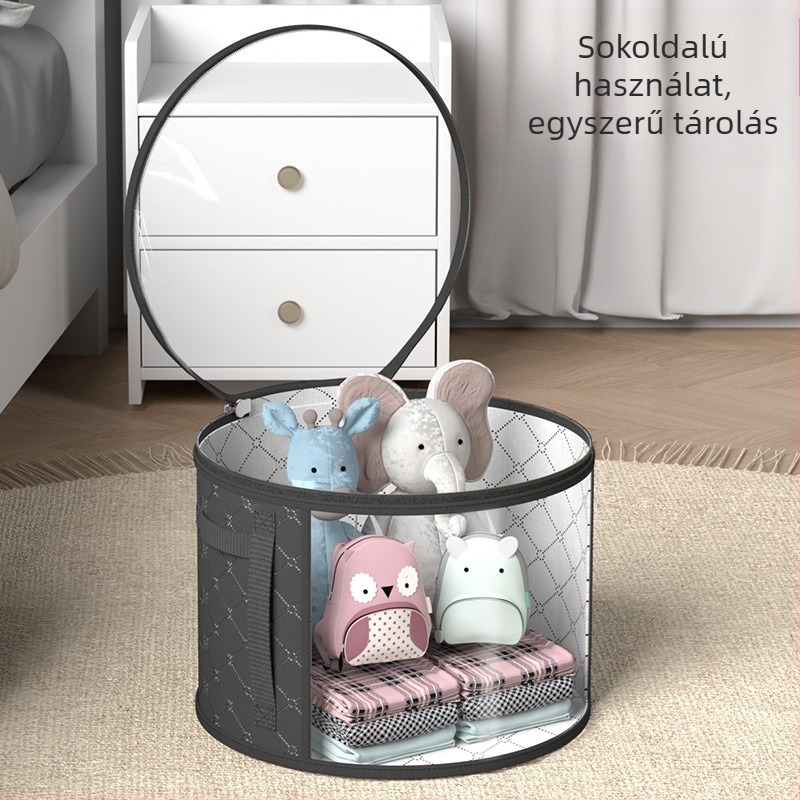 Átlátszó játékok tároló táska, kalap rendező és porvédett tároló doboz