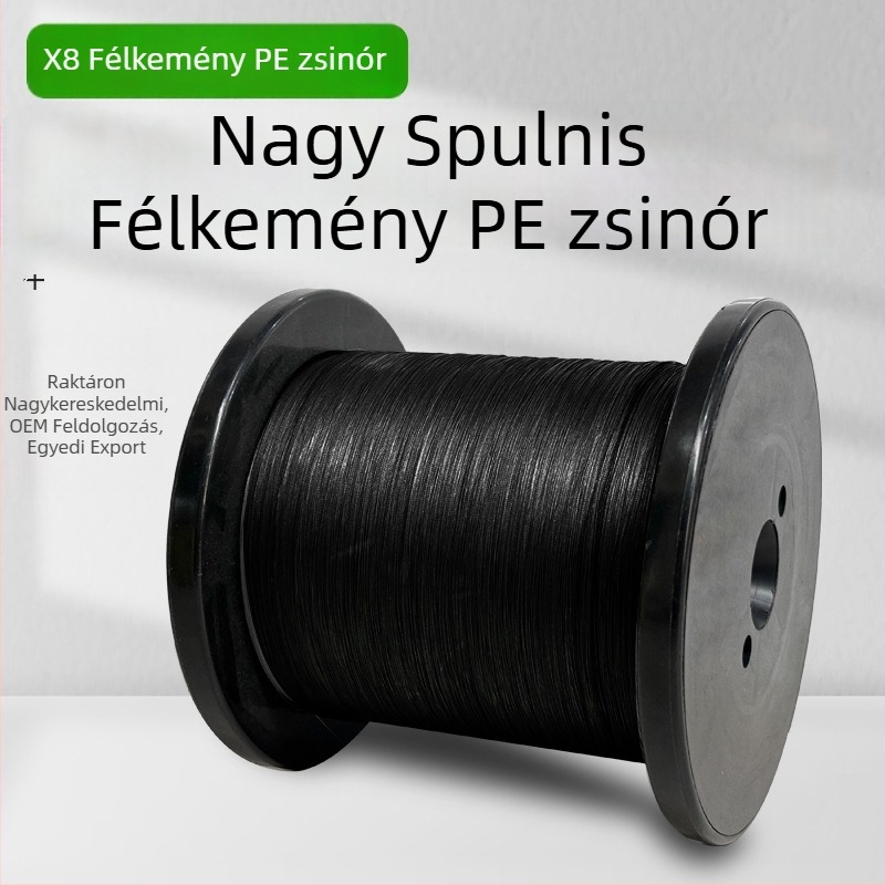 8szálú Dyneema PE horgászati zsinór, félkemény fővezeték műcsalikhoz