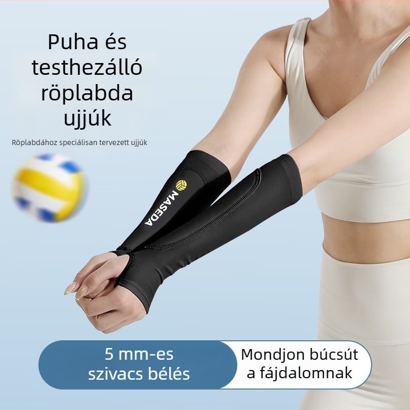 Felnőtteknek szóló röplabdához készült alkari- és könyökvédő, anti-slip, párnázott, ütéscsillapító sportvédő