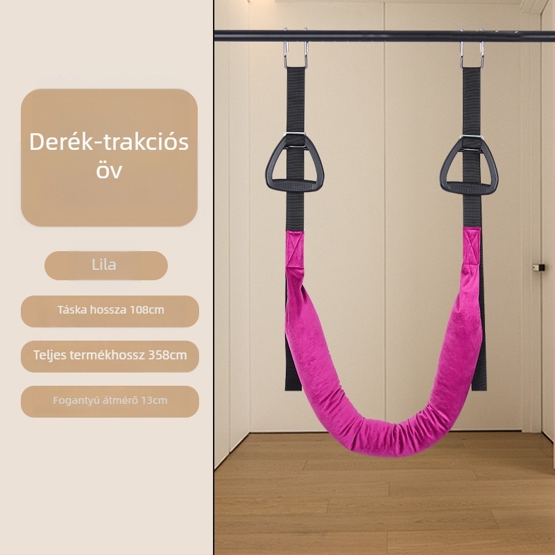 Otthoni ágyéki trakciós készülék deréktámasztó pánttal