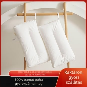 Gyerekeknek készült puha párna 100% pamutból, nyaki támasztó alvópárna, egyéni használatra, kollégiumi szobához