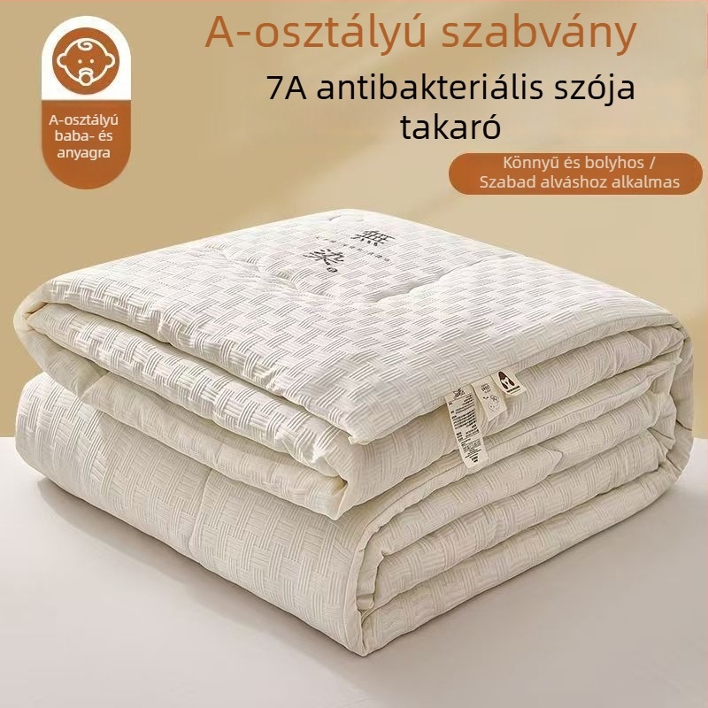 Szójafehérje rostból készült paplan, négy évszakos, téli meleg és nyári hűvösség, 1,5–2 kg