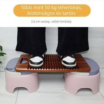 Ebenfa mosódeszka szállodai ágyneműkhöz, tömörfa, egyedi kivitel, csúszásmentes