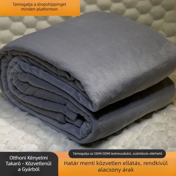Kétoldalas fleece-flanell takaró minden évszakra, diákszállók és kanapék számára.