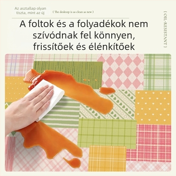 PVC asztal alátét – vízálló, olajálló, könnyen tisztítható, téglalap alakú, INS-stílus