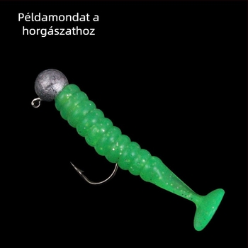 4 cm vagy 5,5 cm rezgő farokú, biobionikus puha csalétek bass és mandarin halakhoz