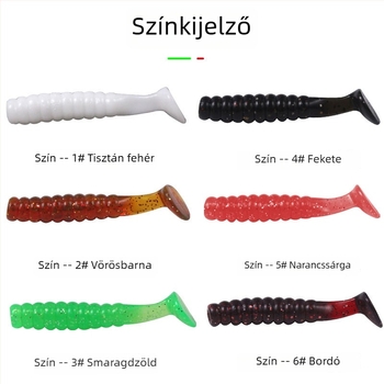 4 cm vagy 5,5 cm rezgő farokú, biobionikus puha csalétek bass és mandarin halakhoz