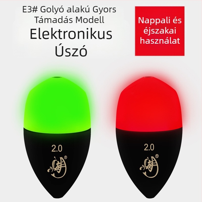 Elektronikus Apolló úszó E1–E3, ABS műanyag, 425–pines akkumulátor, tengeri és sziklához használt horgászathoz