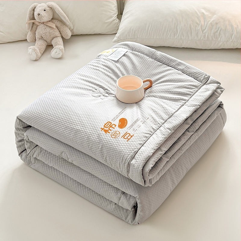 Nyári hűsítő paplan szója rost töltettel, gépi mosás, anyag: kémiai rost, twill szövés, 1.0-1.25 kg, egyszemélyes vagy kétszemélyes ágyhoz