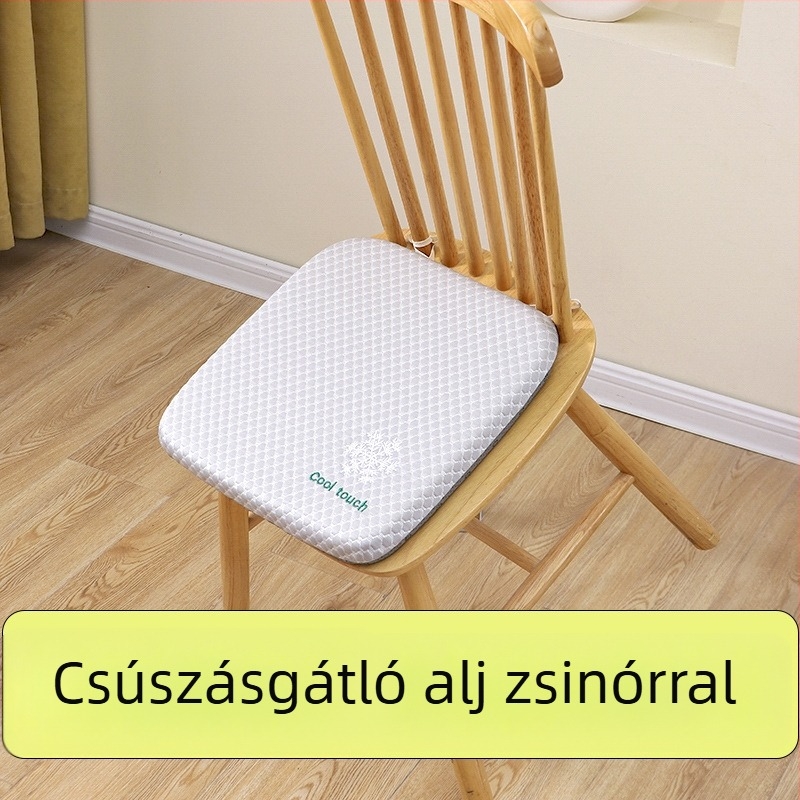 Memóriahabos ülőpárna irodai székre, légáteresztő, csúszásmentes, vastagított