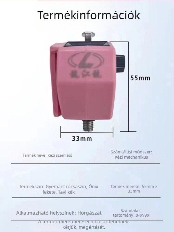 Kézi horgász számláló etetődobozhoz illeszkedő; univerzális 8–10 mm; felakasztható