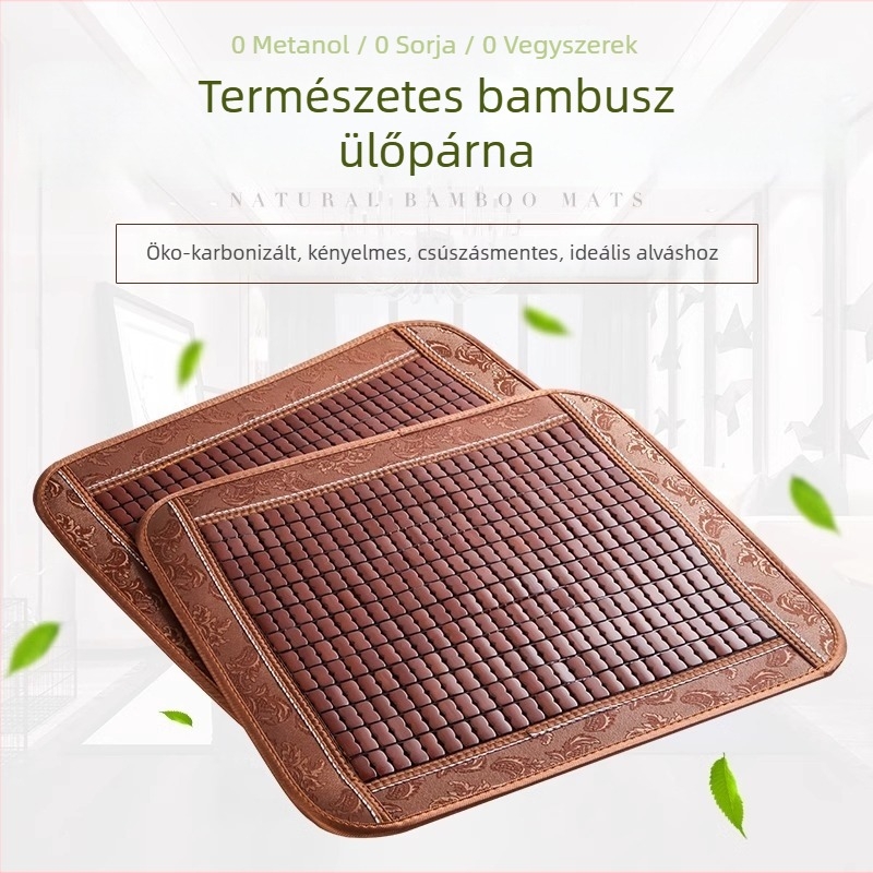 Légáteresztő bambusz ülőpárna irodai székhez és autóhoz, hosszú üléshez