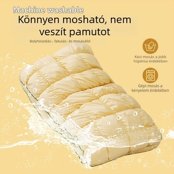 Ananászszerű párna felnőtteknek, nyaki támasz, poliészter töltet, huzat pamut–műszál keverék
