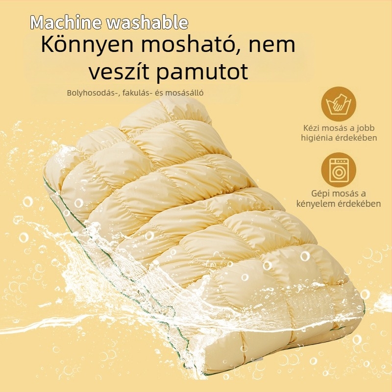 Ananászszerű párna felnőtteknek, nyaki támasz, poliészter töltet, huzat pamut–műszál keverék