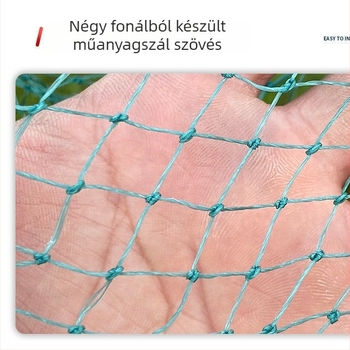 Erősített 18 szálas horgászháló apró szemmel élő halakhoz