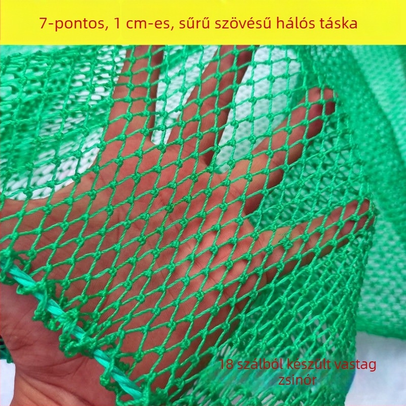 Erősített 18 szálas horgászháló apró szemmel élő halakhoz