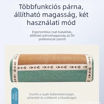 Nyári hűsítő párna kínai stílusban gyógynövény-töltettel, téglalap alakú nyaki párna otthoni használatra
