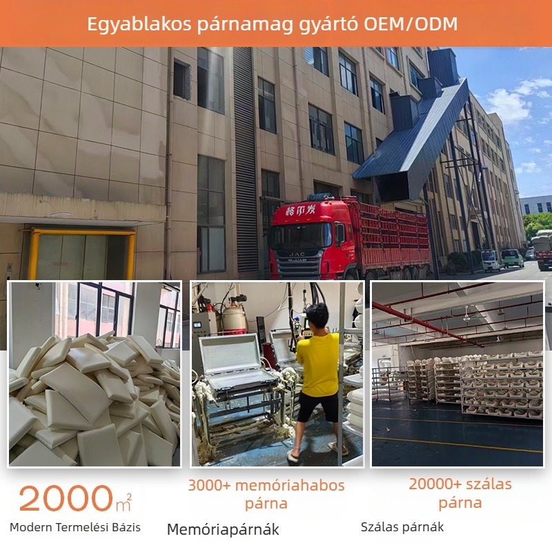 Új mély alvás memóriahabos párna, divatos, letisztult modern design, egyszínű, puha nyak támasz, otthoni használatra