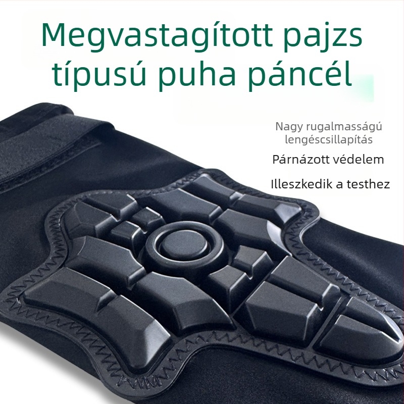 Nyári könyökvédő mandzsetták gördeszkázáshoz és motorkerékpárhoz – ütésvédelmi, magas rugalmasság, ütéscsillapítás, légáteresztő, gyorsan száradó, UV-védelem