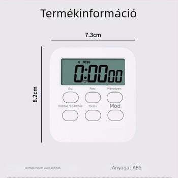 Szépségszalon időzítő, bőrápolási emlékeztető, bőrápolási időmérő, arcpakolás időzítő, visszaszámláló, elektronikus ébresztőóra – Modell 288