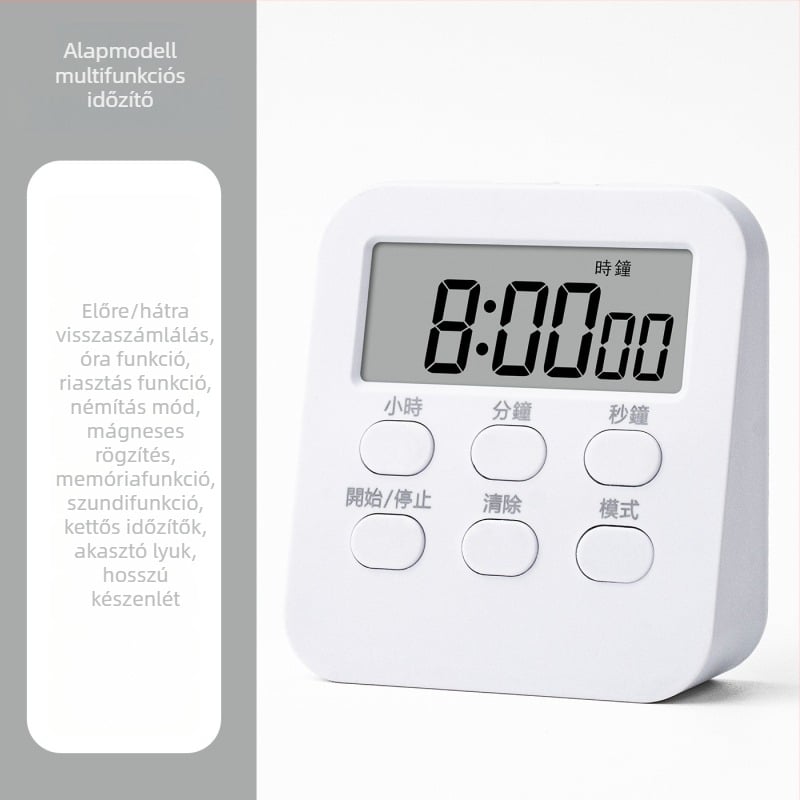 Szépségszalon időzítő, bőrápolási emlékeztető, bőrápolási időmérő, arcpakolás időzítő, visszaszámláló, elektronikus ébresztőóra – Modell 288