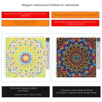 DIY keresztszemes készlet 11-count pamut anyagon, tájkép mintával, nordic stílus, kézi hímzés