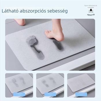 Nordic minimalista stílusú konyhai diatomás padlómat, L-alakú sarok, nedvszívó, gyorsan száradó
