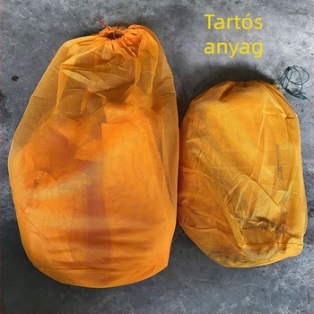 Nylonból készült kör alakú hálós halszállító zsák