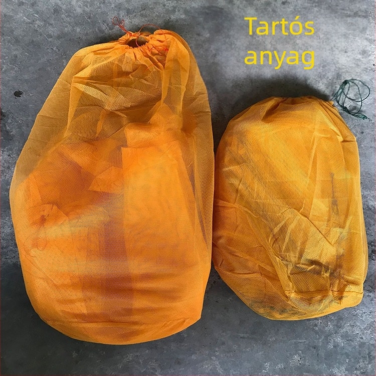 Nylonból készült kör alakú hálós halszállító zsák