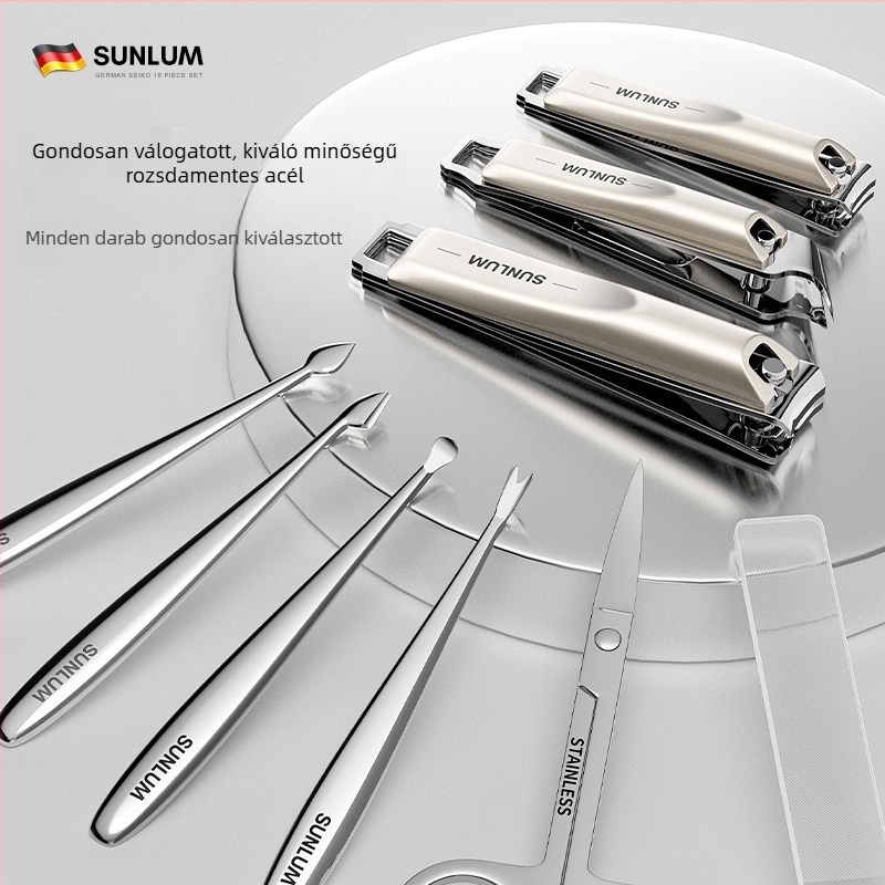 2026-os új modell körömvágó készlet, ötvözet és rozsdamentes acél, műanyag nyél, otthoni használatra
