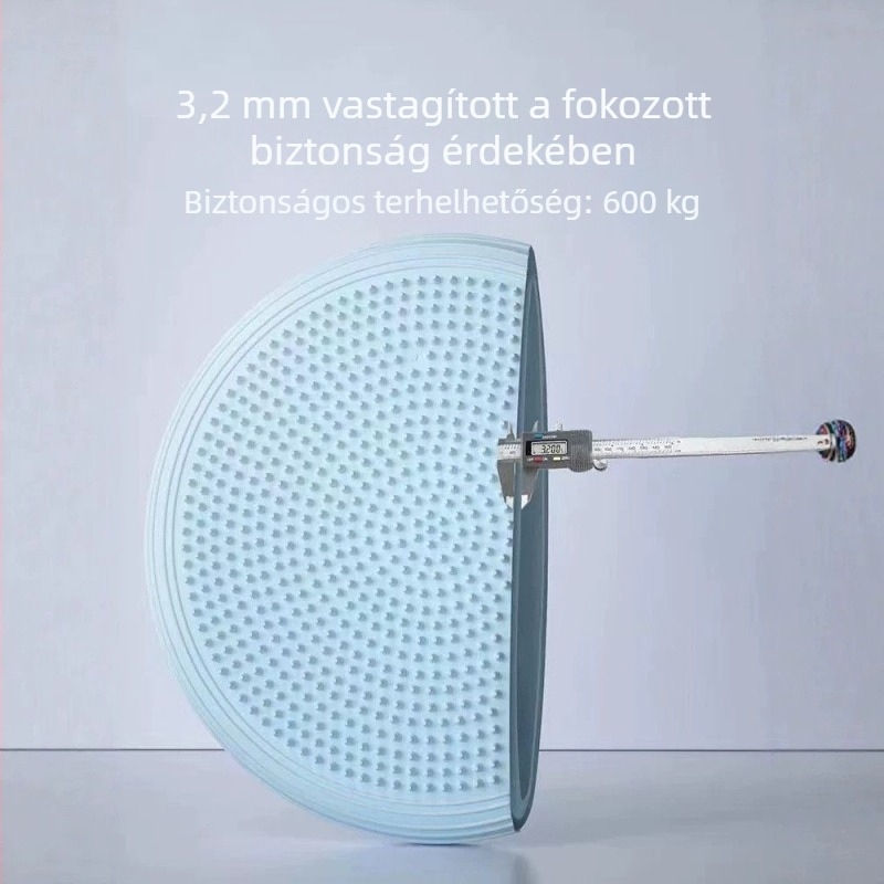 Matte felületű jóga matrac, sík dizájn az egyensúlyért, párna és masszázs funkcióval, csúszásmentes és vastag