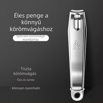 Rozsdamentes acélból készült elektropolírozott manikűr körömvágó olló, lapos élekkel – otthoni és szalon használatra