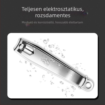 Rozsdamentes acélból készült elektropolírozott manikűr körömvágó olló, lapos élekkel – otthoni és szalon használatra
