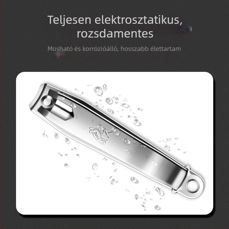 Rozsdamentes acélból készült elektropolírozott manikűr körömvágó olló, lapos élekkel – otthoni és szalon használatra