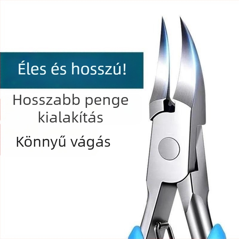 Prémium pedikűr eszköz: növekvő körömre tervezett körömvágó olló sascsőrrel