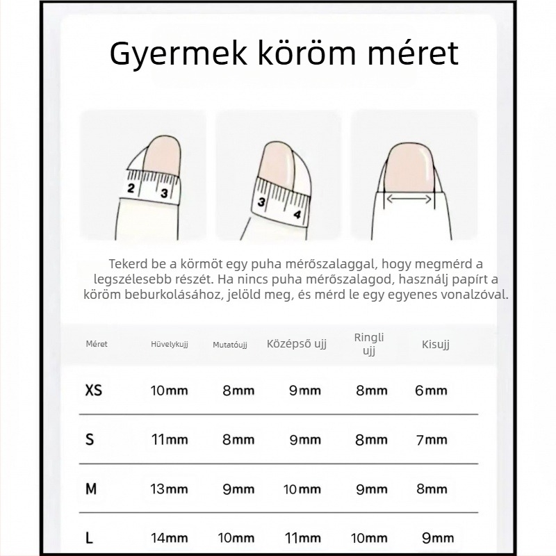 Gyerekeknek szóló vízálló körömdíszítő matricák, biztonságos a körmök számára