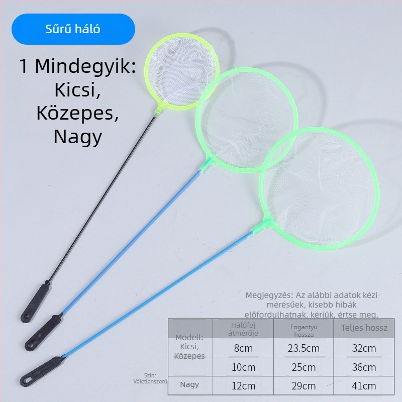 Akvarisztikus halfogó háló, kicsi, kör alakú