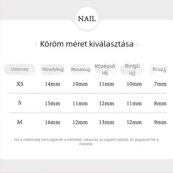 Félig kézzel készített nude tónusú egyszínű körmök, 10 darabos készlet