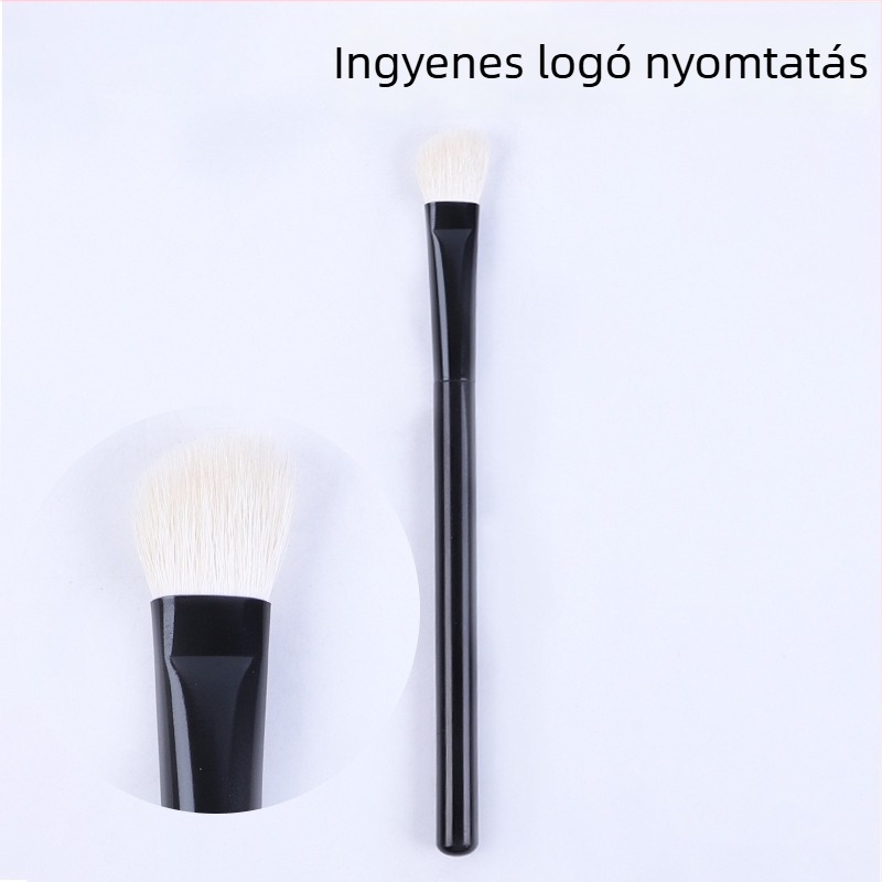 Jinyisheng White Light Peak gyapjú szőrű kés-formájú egyetlen szemhéj ecset, orr kontúr ecset, ferde kontúr ecset, rövid nyél, hordozható