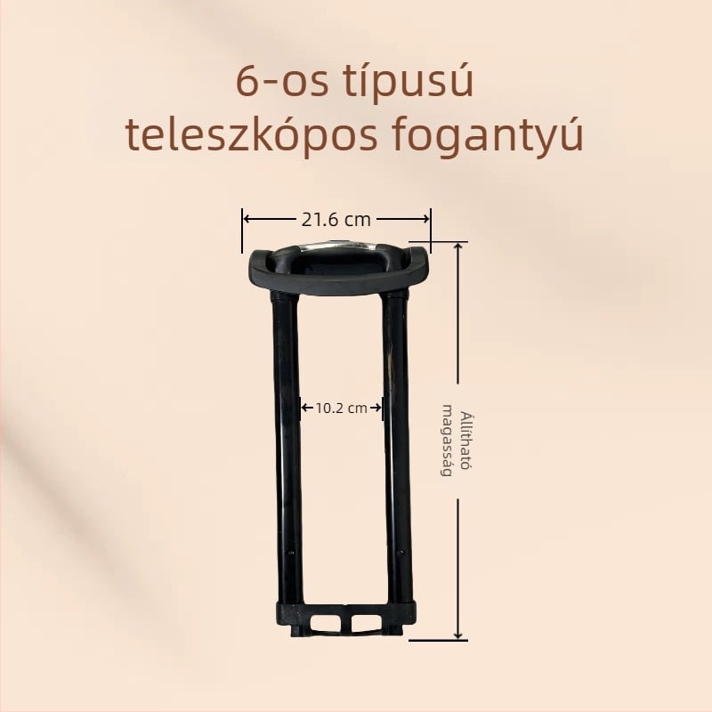 Beépített teleszkópos poggyászfogantyú — vasból készült kiegészítő poggyászokhoz és kozmetikai táskákhoz, egyedi nagykereskedelmi